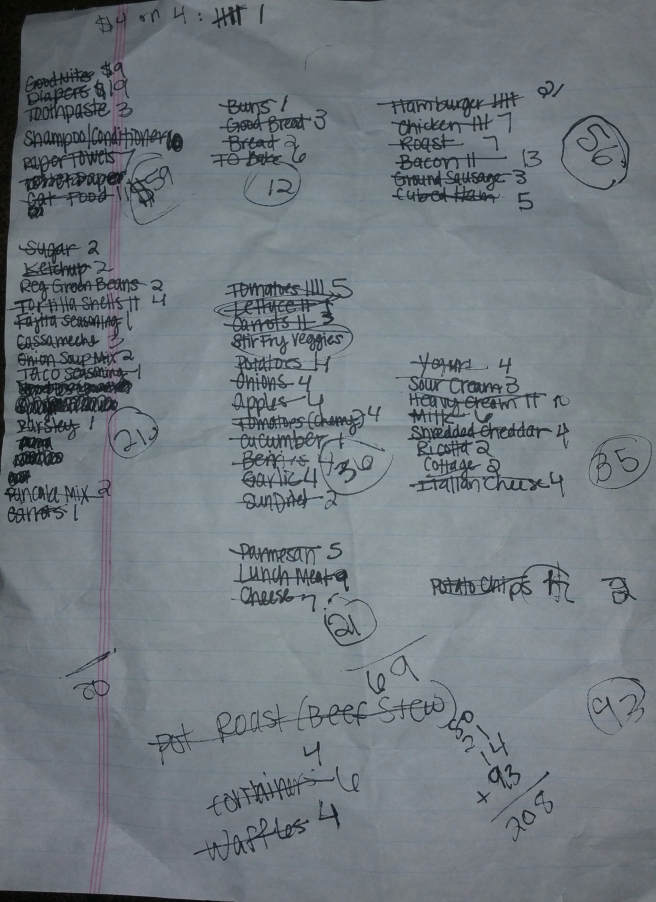 old shopping list (2)